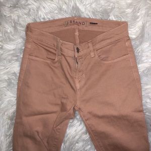 J Brand peach skinny jeans 24